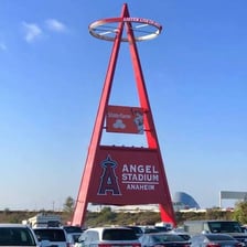 The Los Angeles Angels baseball team logo or stadium