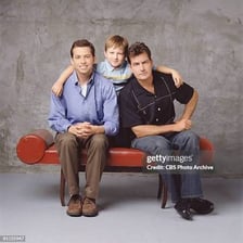 Promotional image associated with the sitcom Two and a Half Men.