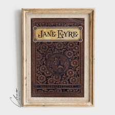 A book cover for Charlotte Brontë’s novel Jane Eyre
