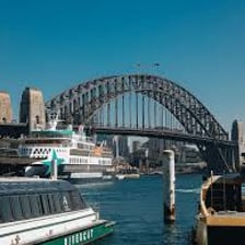 Sydney Harbour Bridge spanning the harbor in Australia