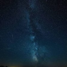 Bright stars twinkling in a night sky