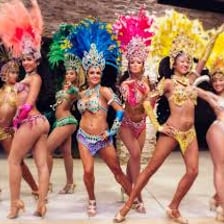 Dancers performing samba