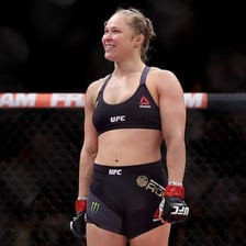 Ronda Rousey pictured as a UFC fighter.