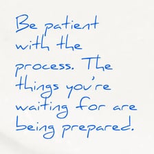 A person waiting patiently for an expected event