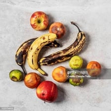 Overripe fruit shows visible signs of rot.