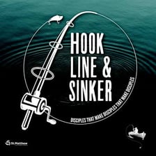 A fishing hook attached to a line with a sinker