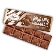 A thick, solid slab of chocolate.