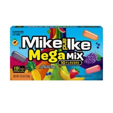 A box of Mike and Ike fruity candy