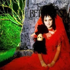 Winona Ryder portraying Lydia Deetz in Beetlejuice.