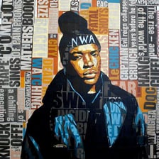 A portrait of hip-hop artist Dr. Dre