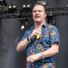 Mike Patton performing with Faith No More