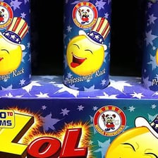 An audience reacting with wonder to fireworks.