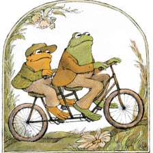 An illustration depicting the children’s book characters Frog and Toad.