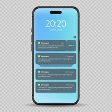 A smartphone displaying a text-message conversation