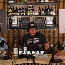 Guests arriving at a party with their own bottles and beverages.