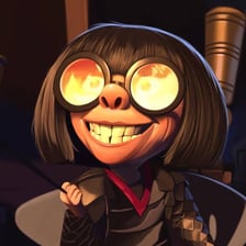Edna Mode, the fashion designer character from The Incredibles