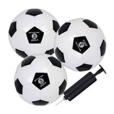A traditional black-and-white soccer ball