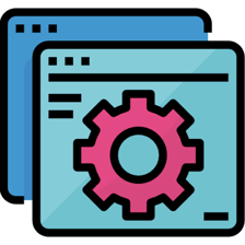 Optional software features represented by accessory icons