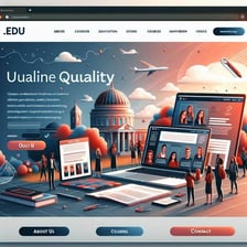 A university website displayed with a .edu web address.