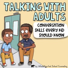 A child speaking privately to an adult.
