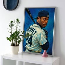 Ken Griffey Jr. wearing a Seattle Mariners uniform.