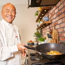 A traditional round-bottomed wok used for Chinese cooking