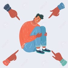 An illustration of a person behaving condescendingly