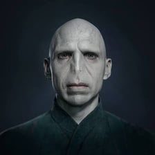 Lord Voldemort, the dark wizard from the Harry Potter films
