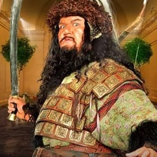 Attila the Hun character from Night at the Museum
