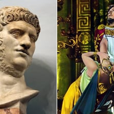 A historical-style portrait of Roman emperor Nero.
