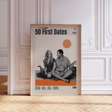 Promotional imagery for the romantic comedy film “50 First Dates”