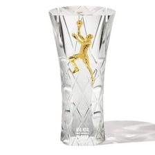 A basketball award trophy associated with the NBA Most Valuable Player honor