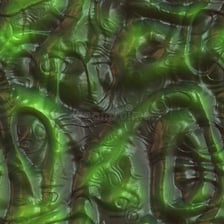 A mound of glossy, sticky goo