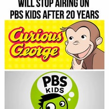 PBS branding associated with Curious George programming