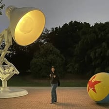 An animator working on a computer-generated character.
