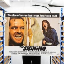 Promotional imagery associated with the 1980 horror film The Shining