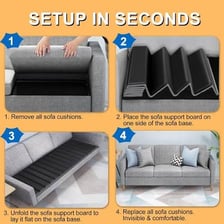 An old couch with visibly sunken cushions.