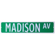 A street sign identifying Madison Avenue in New York City