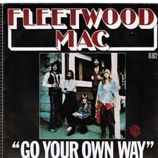 Cover artwork associated with Fleetwood Mac’s song “Go Your Own Way.”
