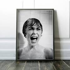 A poster or still from Alfred Hitchcock’s 1960 film Psycho.