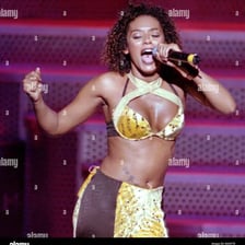 Mel B, known as Scary Spice, performing with the Spice Girls