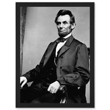Portrait of Abraham Lincoln, commonly nicknamed Honest Abe