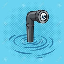 A submarine with its periscope extending above the water.