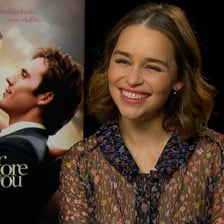 Emilia Clarke in a promotional image for Me Before You.