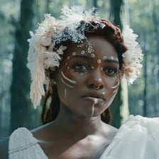 Lupita Nyong’o as Nakia in Black Panther.