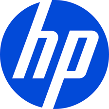 Hewlett-Packard printer displaying the company logo