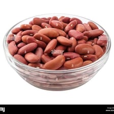 Red kidney beans displayed in a bowl