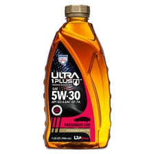 A bottle of synthetic motor oil.