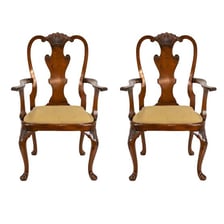A chair showing the central decorative splat in its backrest