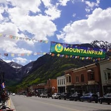 A view of Telluride, Colorado, associated with the Telluride Film Festival